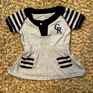 MLB Genuine Merchandise Colorado Rockies Baseball Dress girls 18 month